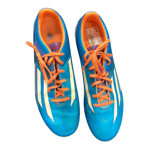 Vist Large View of Product Image Which is Used Adidas Soccer Cleats Royal Blue Senior 12