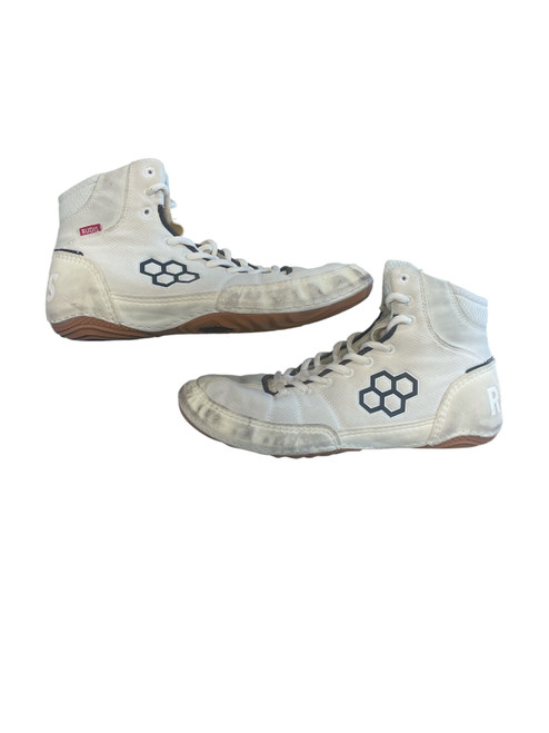 Vist Large View of Product Image Which is Used Rudis Wrestling Shoes White Senior 10