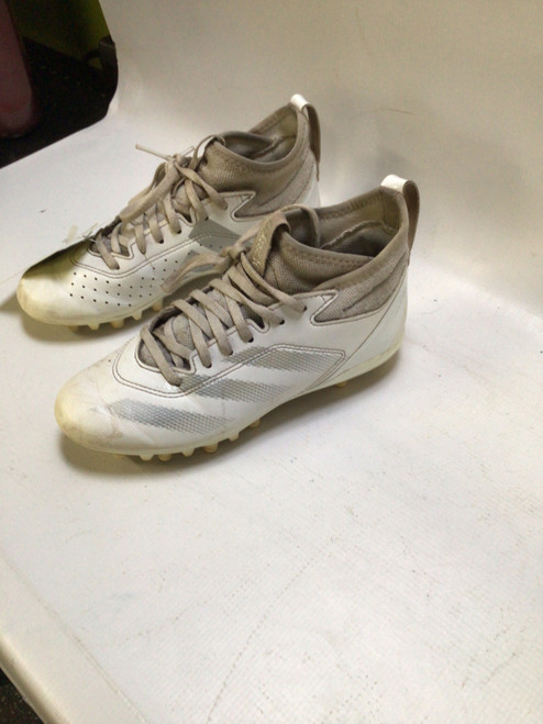 Vist Large View of Product Image Which is Used Adidas Jr FB Cleats White Junior 04.5