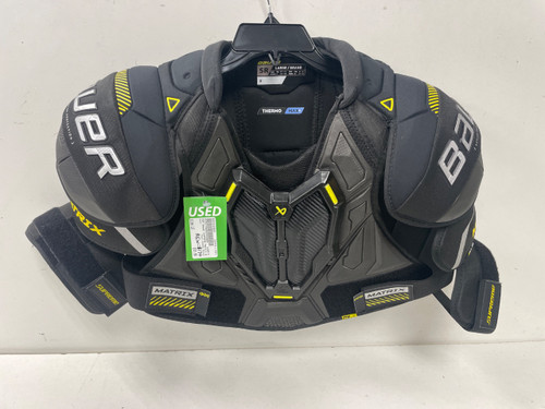 Vist Large View of Product Image Which is Used Bauer SUPREME MATRIX Senior Shoulder Pads LG