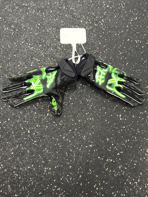 Vist Large View of Product Image Which is Used Battle Sports YOUTH GLOVES NIGHTMARE FB Gloves Black SM