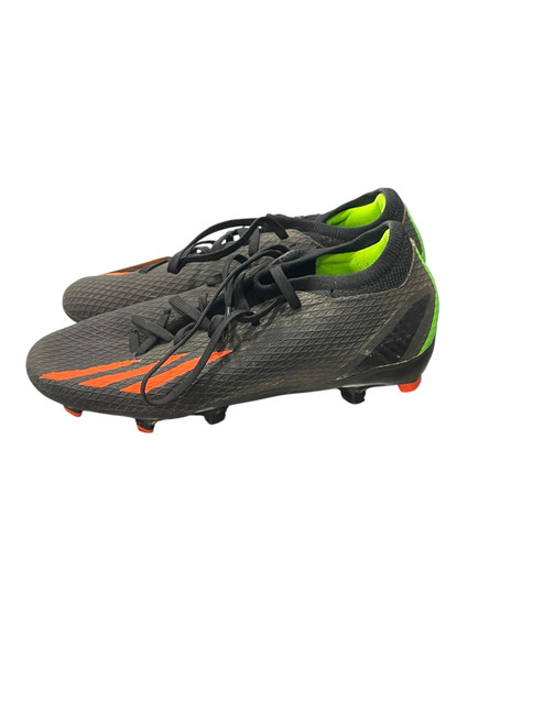 Vist Large View of Product Image Which is Used Adidas Soccer Cleats Black And Orange Junior 06