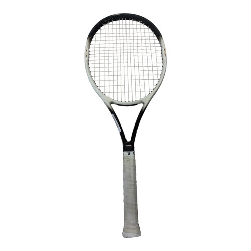 Vist Large View of Product Image Which is Used Wilson DUAL TAPER Adult Tennis Racquet Black Unknown