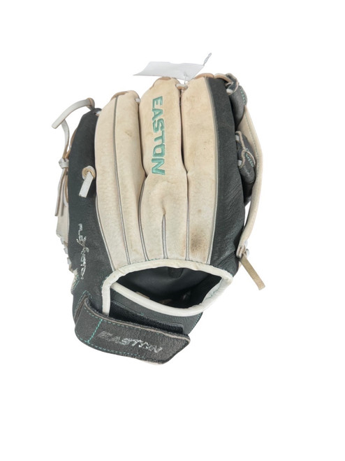 Vist Large View of Product Image Which is Used Easton GHOST FLEX RH Throw Fastpitch Gloves Grey 11"