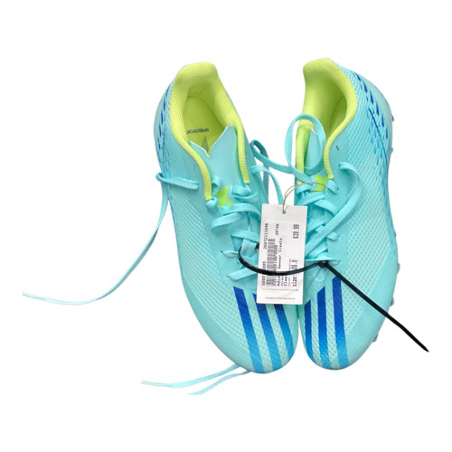 Vist Large View of Product Image Which is Used Adidas Soccer Cleats Turquoise Youth 08.0