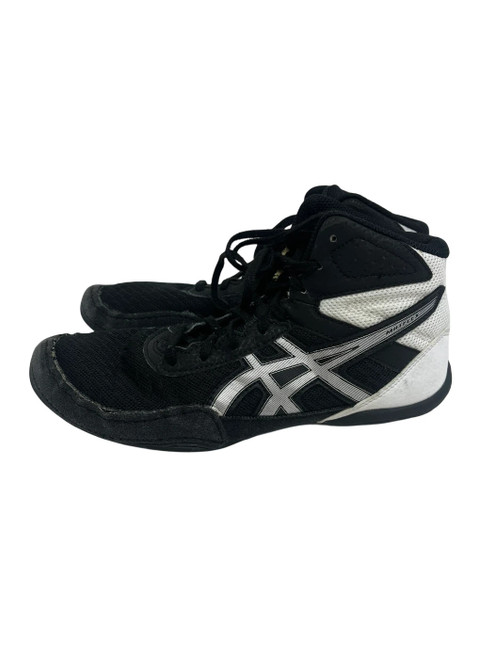 Vist Large View of Product Image Which is Used Asics Matflex Jr 5 Wrestling Shoes Black 