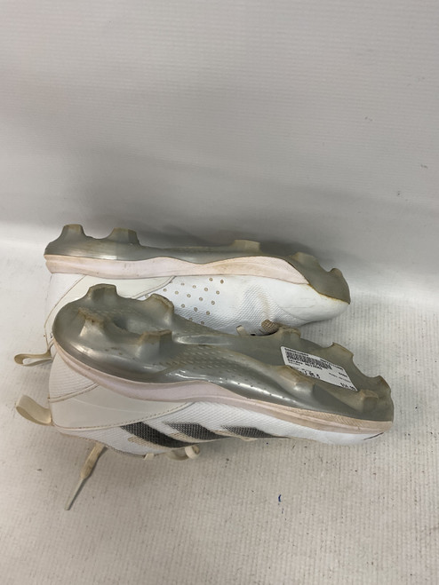 Vist Large View of Product Image Which is Used Adidas ADIZERO BB/SB Cleats White Junior 05.5