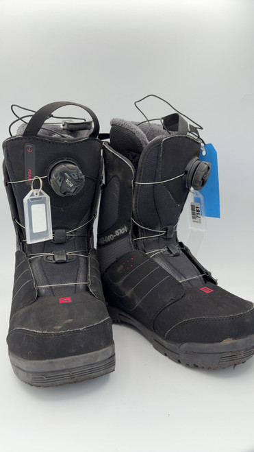 Vist Large View of Product Image Which is Used Salomon BOA Mens Snowboard Boots Black Senior 6