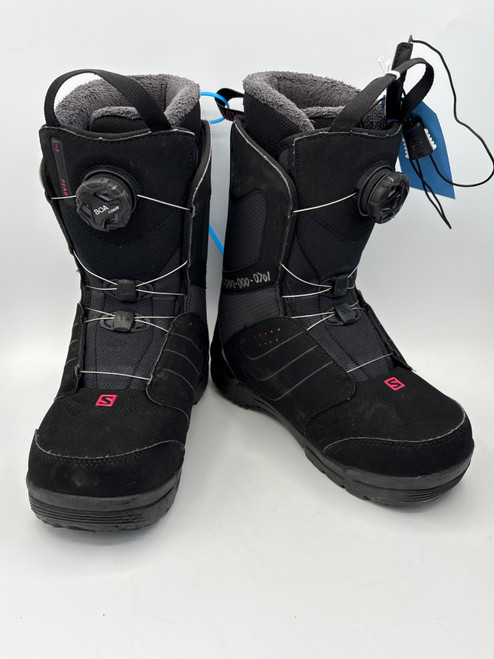 Vist Large View of Product Image Which is Used Salomon BOA Mens Snowboard Boots Black Senior 6