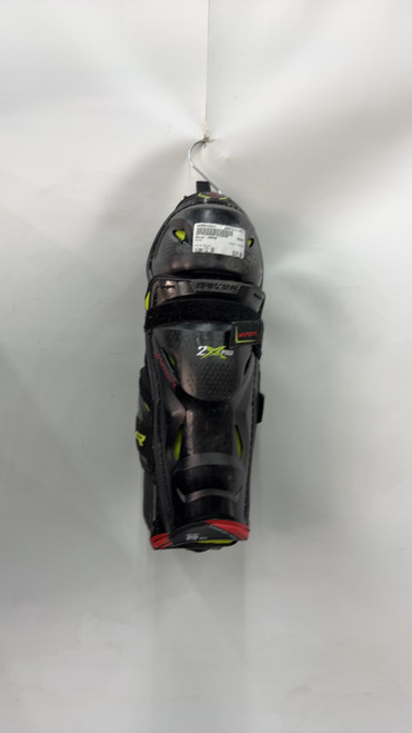 Vist Large View of Product Image Which is Used Bauer VAPOR Intermediate Shin Guards Black 12"