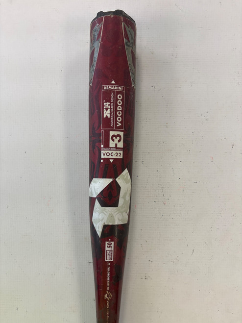 Vist Large View of Product Image Which is Used Demarini VOODOO ONE BB/SB High School -3 Bat 31"