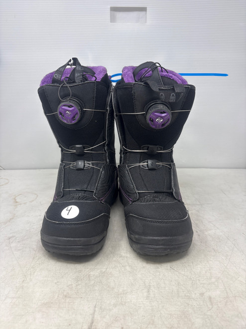 Vist Large View of Product Image Which is Used Salomon BOA Mens Snowboard Boots Black Senior 4