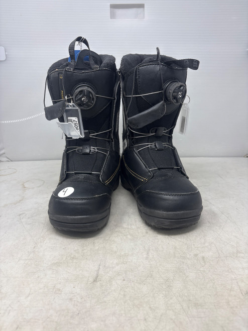 Vist Large View of Product Image Which is Used Salomon BOA Mens Snowboard Boots Black Senior 4