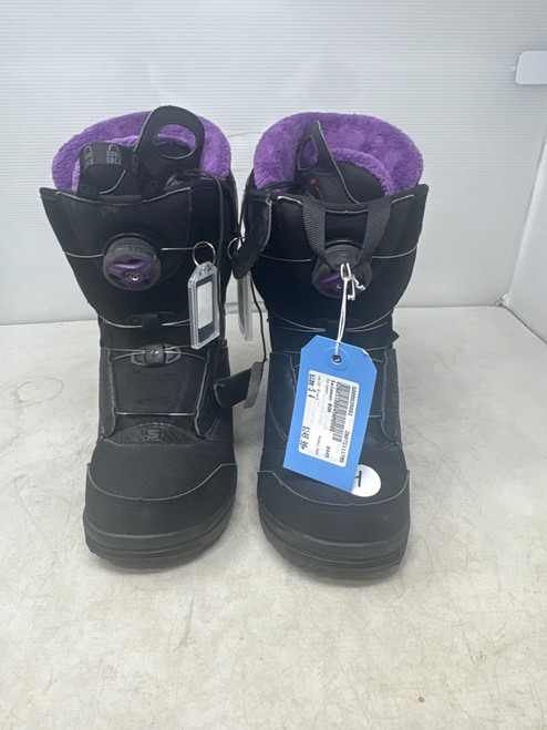 Vist Large View of Product Image Which is Used Salomon BOA Mens Snowboard Boots Black Senior 4