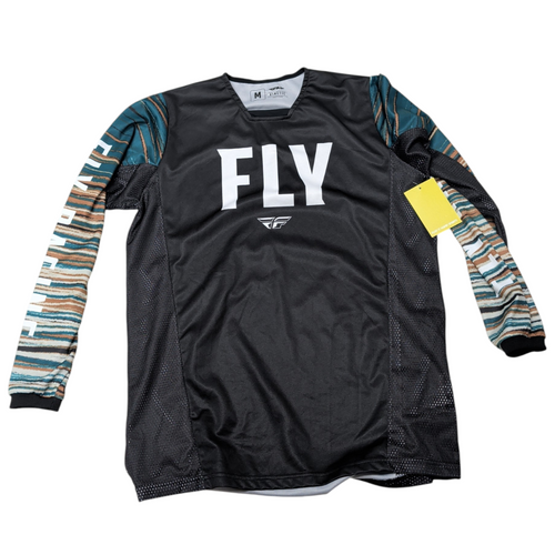 Vist Large View of Product Image Which is Used Fly Racing Adult Top Black Medium