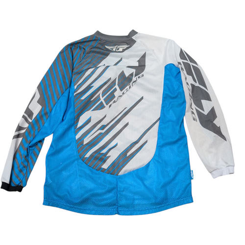 Vist Large View of Product Image Which is Used Fly Racing Adult Top Royal Blue Large