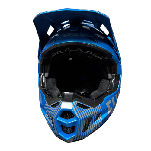 Vist Large View of Product Image Which is Used FLY RACING FORMULA Adult Motocross Helmet Royal Blue Large