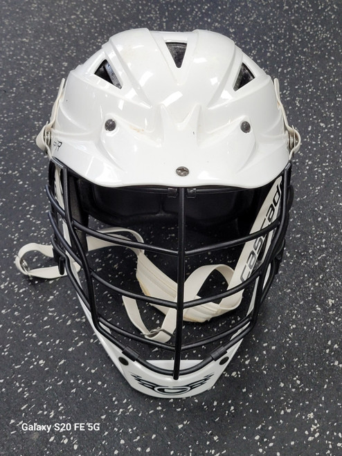 Vist Large View of Product Image Which is Used Cascade CASCADE CPV-R Lacrosse Helmet White One Size