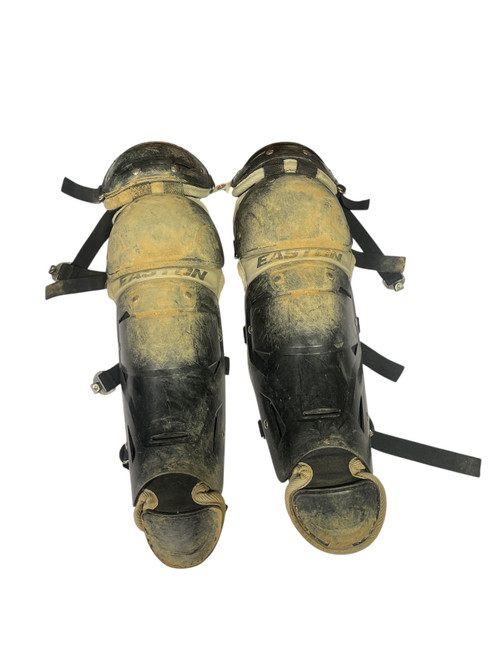 Vist Large View of Product Image Which is Used EASTON Catchers Leg Guards Black Youth