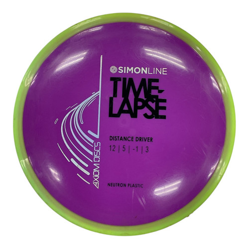 Vist Large View of Product Image Which is Used Axiom TIME LAPSE Disc Golf Driver Purple 170g