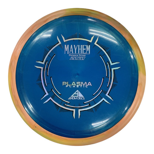 Vist Large View of Product Image Which is Used Axiom MAYHEM Disc Golf Driver Royal Blue 165g