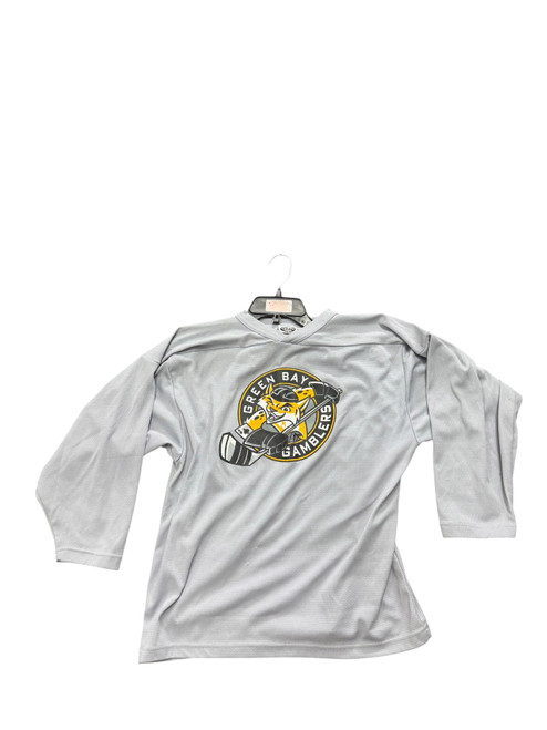 Vist Large View of Product Image Which is Used Hockey Practice Jersey Grey Youth