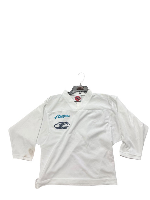 Vist Large View of Product Image Which is Used K1 Hockey Practice Jersey White Youth
