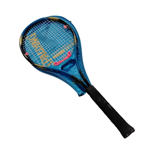 Vist Large View of Product Image Which is Used Spalding WORLD PRO Adult Tennis Racquet Royal Blue 4 1/4"