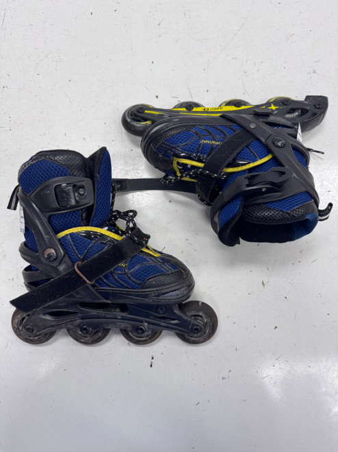 Vist Large View of Product Image Which is Used Schwinn ABEC ADJ 1-4 Junior Rec Fitness Skates Royal Blue Adjustable