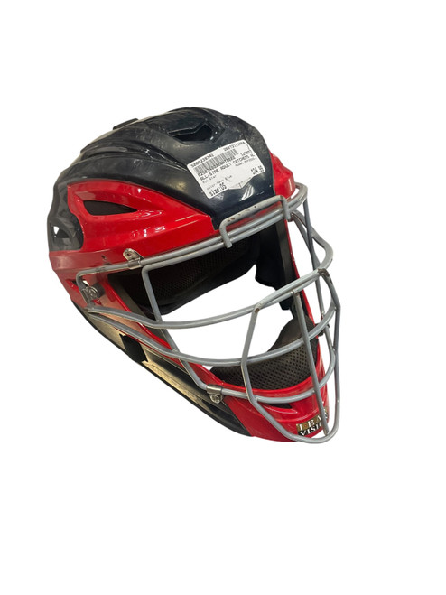Vist Large View of Product Image Which is Used All-Star MVP2500-1 Catchers Helmet w/Mask Navy Blue One Size