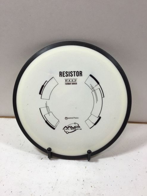 Vist Large View of Product Image Which is Used MVP NEUTRON RESISTOR Disc Golf Driver White 162g