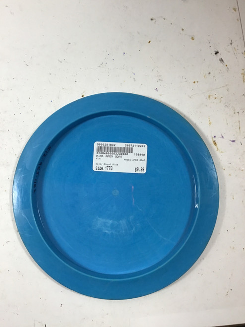 Vist Large View of Product Image Which is Used Mint APEX GOAT Disc Golf Driver Royal Blue 177g