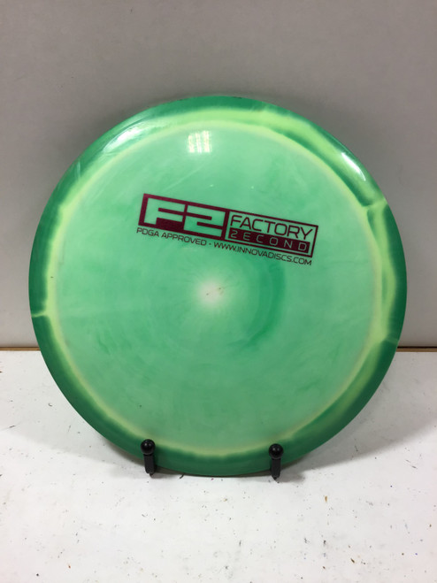 Vist Large View of Product Image Which is Used Innova STAR SIDEWINDER Disc Golf Driver Green 174g