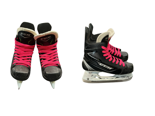 Vist Large View of Product Image Which is Used CCM RIBCORE 74K Junior Hockey Skate Junior 03.5