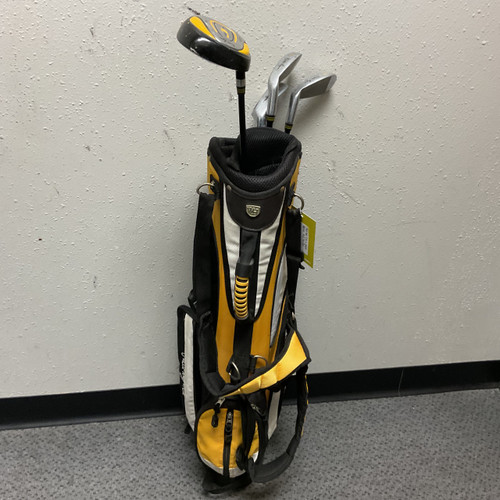 Vist Large View of Product Image Which is Used Walter Hagen HAGEN JR SERIES III Jr Package Set RH Black And Gold 5 Piece