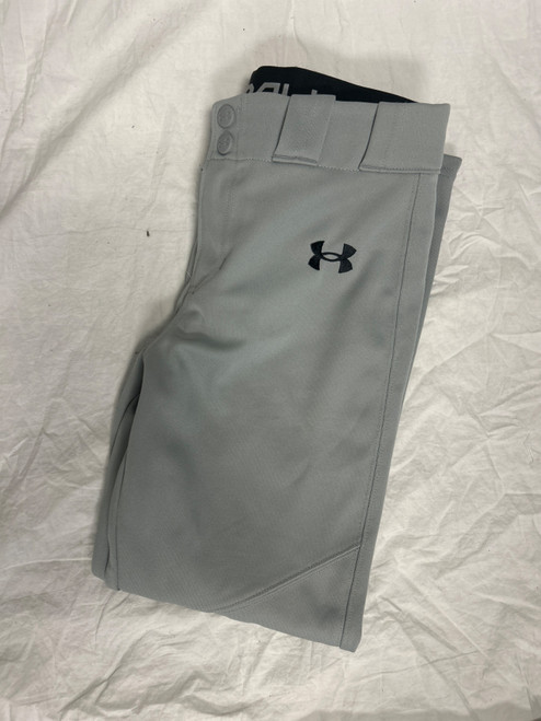 Vist Large View of Product Image Which is Used Under Armour BASEBALL PANT BB/SB Pant Boys Grey MD
