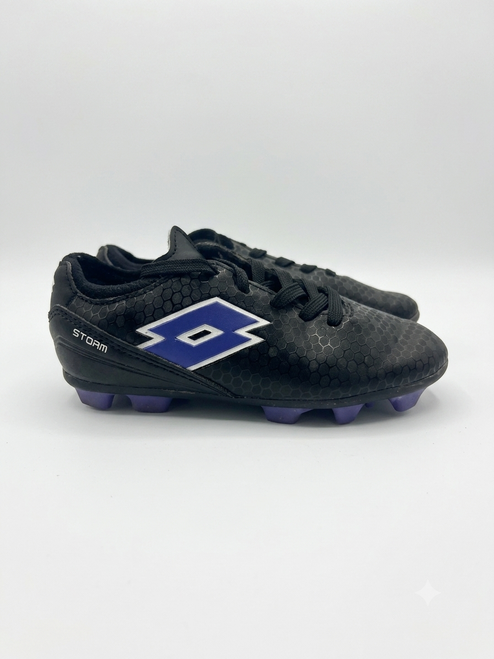 Vist Large View of Product Image Which is Used Lotto Soccer Cleats Black Youth 10.5