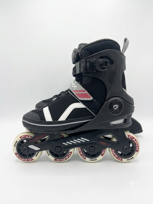Vist Large View of Product Image Which is Used Capix ROLLER BLADES Senior Rec Fitness Skates Black Senior 8