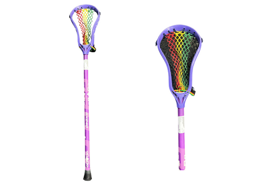 Vist Large View of Product Image Which is Used Warrior EVO4 Men Atk/Mid Complete Stick Purple