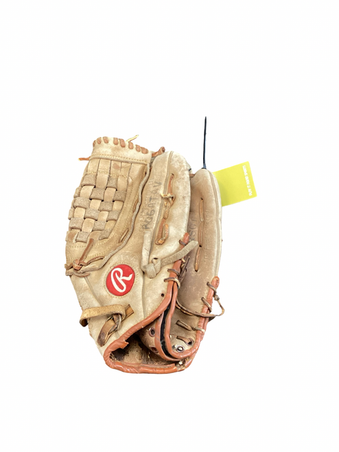 Vist Large View of Product Image Which is Used Rawlings RSG1 BB/SB Glove RH Throw Tan 13"