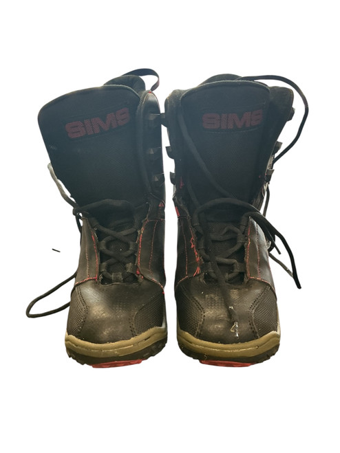 Vist Large View of Product Image Which is Used Sims SIMS BLACK SNOWBOARD BOOTS Mens Snowboard Boots Black Senior 5