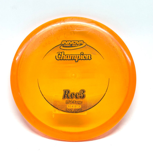 Vist Large View of Product Image Which is Used Innova CHAMPION ROC3 Disc Golf Mid Range Orange 180g