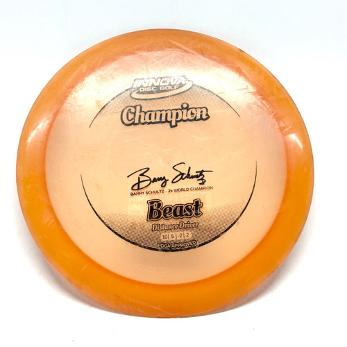 Vist Large View of Product Image Which is Used Innova CHAMPION BEAST Disc Golf Driver Orange 168g