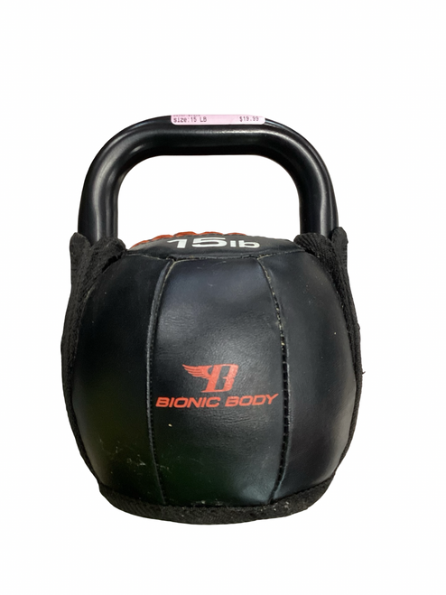 Vist Large View of Product Image Which is Used BIONIC BODY Kettle Dumbbell (Each) Black 15 lb
