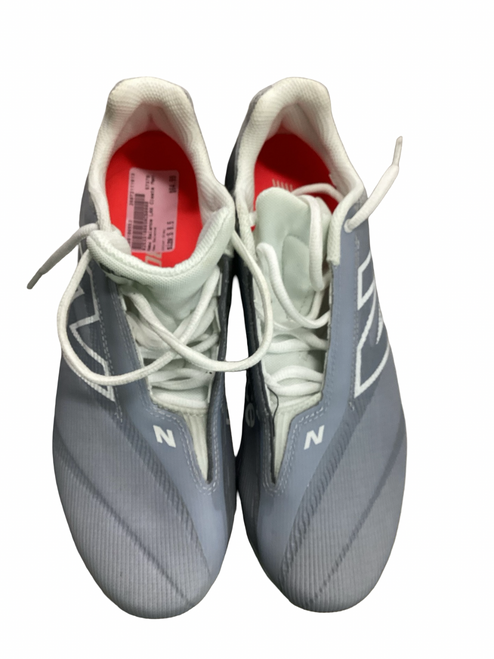 Vist Large View of Product Image Which is Used New Balance LAX Cleats Mens Grey Senior 8.5