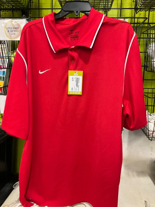 Vist Large View of Product Image Which is Used Nike POLO S.S. T-Shirt M Red 3X