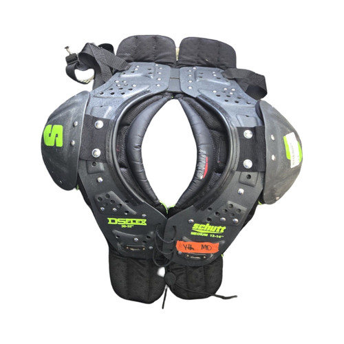 Vist Large View of Product Image Which is Used Schutt DS FLEX YTH MD SP FB Shoulder Pads Black MD