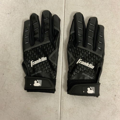 Vist Large View of Product Image Which is Used Franklin 2ND SKINZ YOUTH BB/SB Batting Gloves Black SM