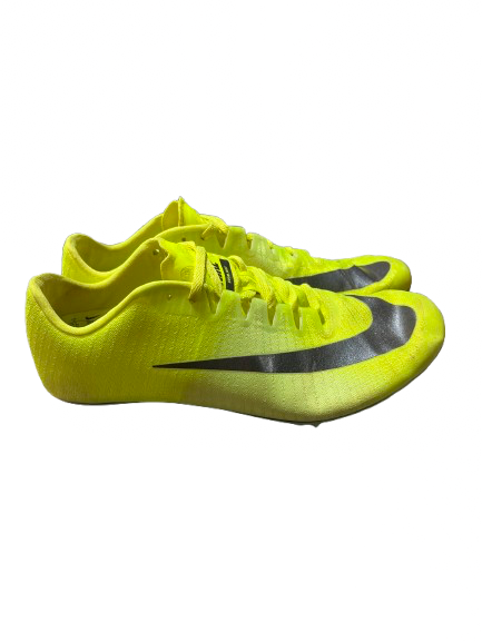 Vist Large View of Product Image Which is Used Nike Track & Field Cleats Adult Yellow Senior 7