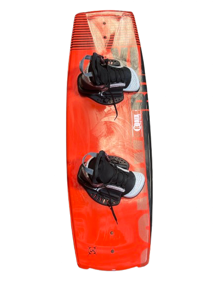 Vist Large View of Product Image Which is Used RONIX THE HOUSE WAKE BOARD Wakeboard Black And Red 128 cm